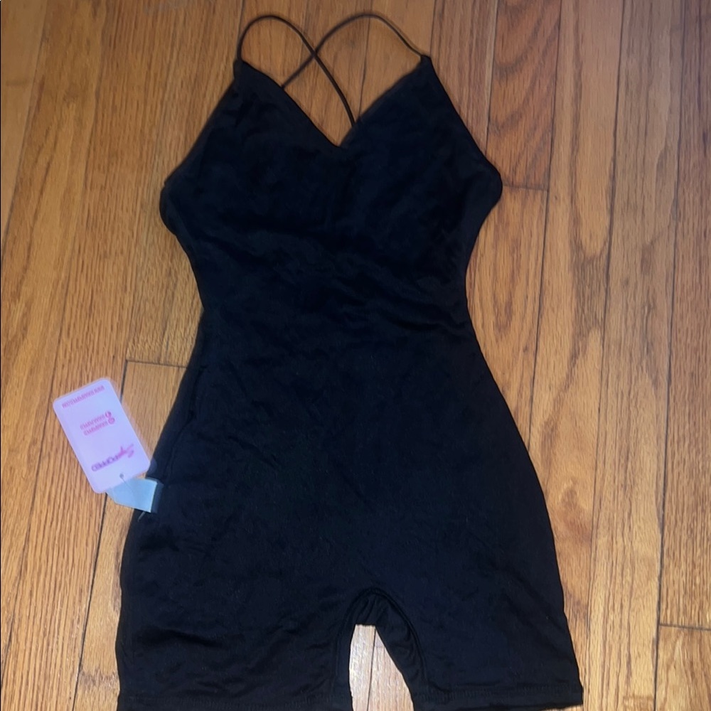 Women's Black Summer Romper
